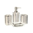thumbnail image 1 of GUOOL 4x Bath Accessory Vanity Accessory Set Lotion Bottle Toilet Accessories Set Soap Argent, 1 of 9