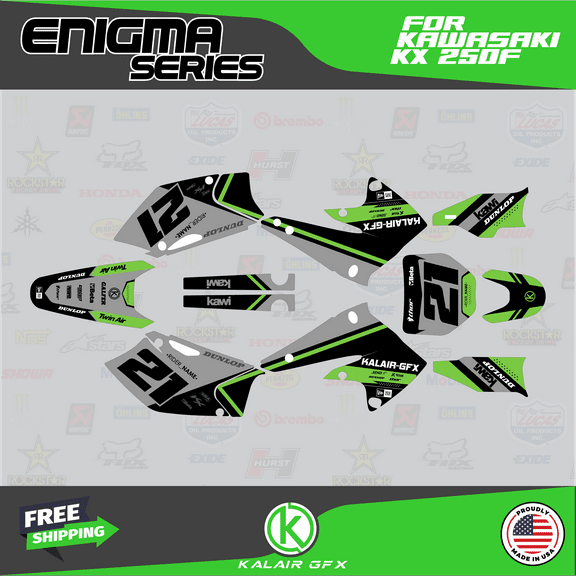 Kalair GFX Graphics Kit for Kawasaki KX250F (2004-2005) Enigma Series