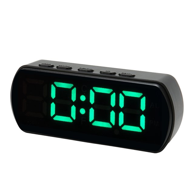 LED Clock Green Light 12/24 Hour Digital Alarm Clock for Office ANGGREK Otros