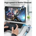 thumbnail image 6 of Duomigo USB-C Ethernet Adapter, 4-in-1 Gigabit RJ45 Network Hub with USB-C Thunderbolt 3 for MacBook Pro/Air, iPad Pro, and More, 6 of 7