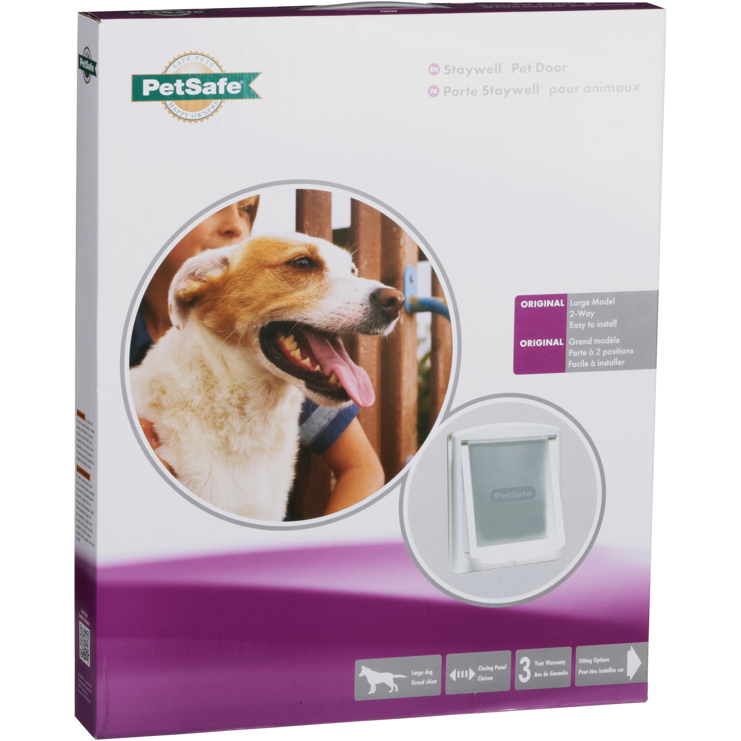 Petsafe Original Plastic Dog Door White Large 32 L X 24 W X 3 H