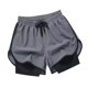 thumbnail image 4 of Pantalones cortos deportivos de doble capa para hombre, transpirables, informales y deportivos para baloncesto. 3XL, 4 of 8