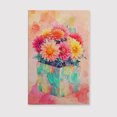 thumbnail image 2 of Dahlia Flower Canvas Wall Art 8x12 inches - Watercolor Floral Dahlia Flower Canvas Artwork for Neutral Farmhouse Interior, 2 of 5