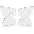 thumbnail image 2 of 26"OD x 6"ID x 9 3/4"C x 1"P Cosmo Architectural Grade PVC Contemporary Ceiling Medallion, Two Piece, 2 of 11
