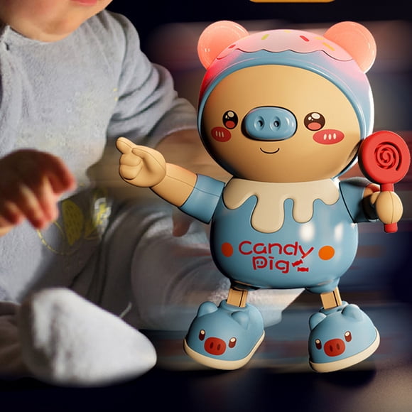 Juguete Electrónico de Lechón Bailando, Música Ligera y Fresca, Juguete Interactivo para Niños, Juguete Interactivo de Animales que Caminan, Juguete Interactivo de Cerdo