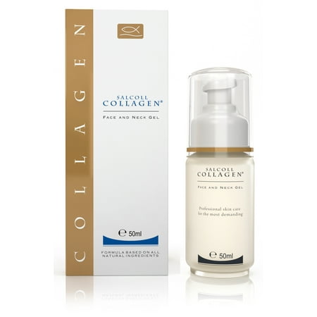SALCOLL COLLAGEN Face & Neck Gel - All Natural Anti-Aging Gel to Reduce Wrinkles, Fine Lines & Repair Damaged Skin - Helps Alleviate Skin Allergies & Acne - Anti-Wrinkle Gel to Regenerate Skin - 50 ml