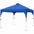 thumbnail image 1 of Carpa Plegable 3x3 m , Toldo Oxford 150D Impermeable Protección UPF50+ Anti Rayos UV, Mecanismo Bloqueo Central Armado Rápido Sin Herramientas-Para Jardín, Patio, Camping, Fiestas y Puestos De Feria, 1 of 8