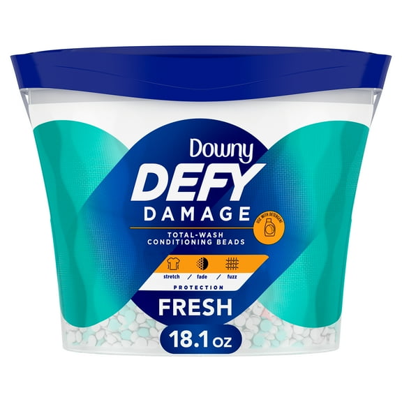 Downy DEFY Damage Total-Wash Conditioning Beads, Fresh, 18.1 Ounce