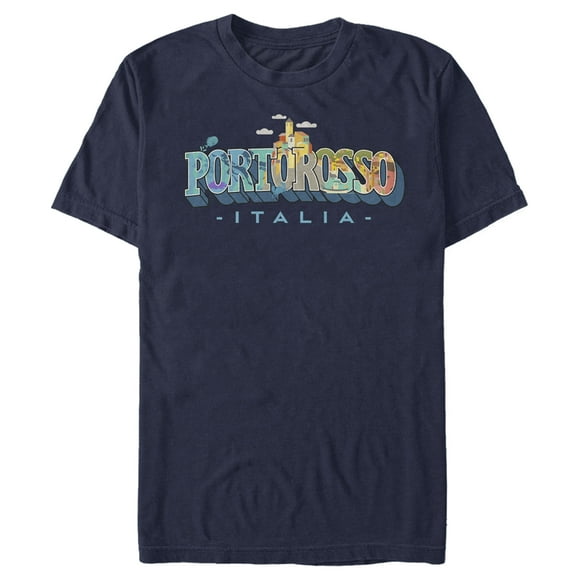 Men's Luca Portorosso Italia  T-Shirt - Navy Blue - 2X Large