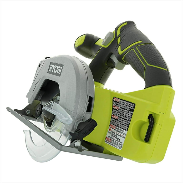Ryobi P506 One+ Lithium Ion 18V 5 1/2 Inch 4,700 RPM Cordless Circular Saw with Laser Guide and Carbide-Tipped Blade (Battery Not Included, Power Tool Only) green full size -