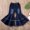 Blue, variant on BemeyourBBs Toddler Baby Girls Denim Bell Bottom Ruffle Ripped Jeans Flare Pants Raw Hem Denim Leggings Trousers Elastic High Waisted Wide Leg Pants
