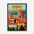 thumbnail image 2 of Florence Italy Canvas Wall Art  Duomo Cathedral Cityscape Poster, Modern Travel Home Decor, 2 of 10