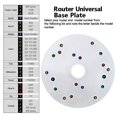 thumbnail image 3 of Router Base Plate Kit For Trim Routers Compact Router Plate With Screws Universal Router Base Plate, 3 of 5