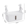 thumbnail image 2 of Plastic Tissue Box Wall-Mounted Tissue Storage Holder for Storage, 2 of 5
