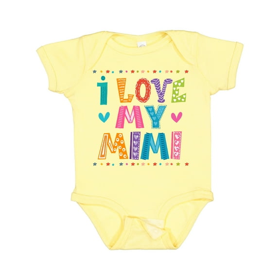 Inktastic I Love My Mimi for Babies Boys or Girls Baby Bodysuit