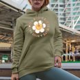 thumbnail image 2 of It's a Good Day to Have a Good Day, Retro Flower Art Merch Gift, Sand Hooded Sweatshirt or Hoodie, Small, 2 of 5