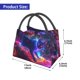 thumbnail image 2 of Fotbe Cosmic Cat Psychedelic Journey Bolsa Térmica Portátil con Estampado, Bolsa de Entrega de Alimentos Aislada, Bolsa Reutilizable de Gran Capacidad para Comidas y Supermercado, 2 of 6