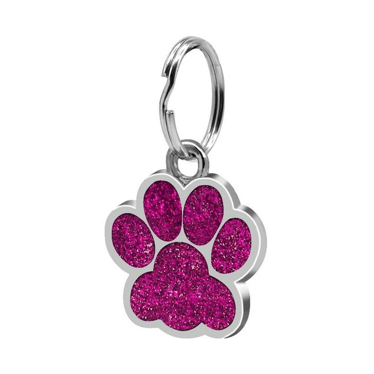 Glitter pet cheap tags