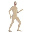 thumbnail image 2 of QIUOMBBP Beige Open Face Bodysuit for Mens and Womens Funny Halloween Costume Long Sleeve Onesie Hoodies XXXL, 2 of 3