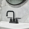thumbnail image 5 of WOWOW Centerset 4 Inch 2 Handle High Arc Bathroom Sink Faucet, Oil Rubbed Bronze, 5 of 7