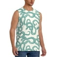 thumbnail image 2 of Balery Hand Drawn Snake Men's Sleeveless Muscle Shirts Workout Tank Top, Moisture Wicking, Odor Protection-3X-Large, 2 of 8