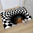 thumbnail image 2 of Cubierta de alcantarillado 3D de Halloween, alfombra de terror de poliéster, trampa de payaso, alfombra Visual, Alfombra de piso, decoración del dormitorio del hogar de Halloween, 2 of 4
