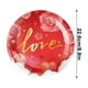 thumbnail image 3 of Disposable Painted Paper Plates For Valentine's Day Parties Water Proof Oil Draining Thickened Sturdy Based Pulp, 3 of 6