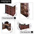 thumbnail image 2 of Jucoci Battlezone Creation Kit 9PCS Tabletop Terrain Wargame Terrains Set Compatible with WH40K（Red, 2 of 5