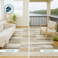 thumbnail image 4 of Addison Rugs Chantille Indoor/Outdoor Transitional Stripes Ivory Machine Washable Rectangle Rug, 10' x 14', 4 of 8