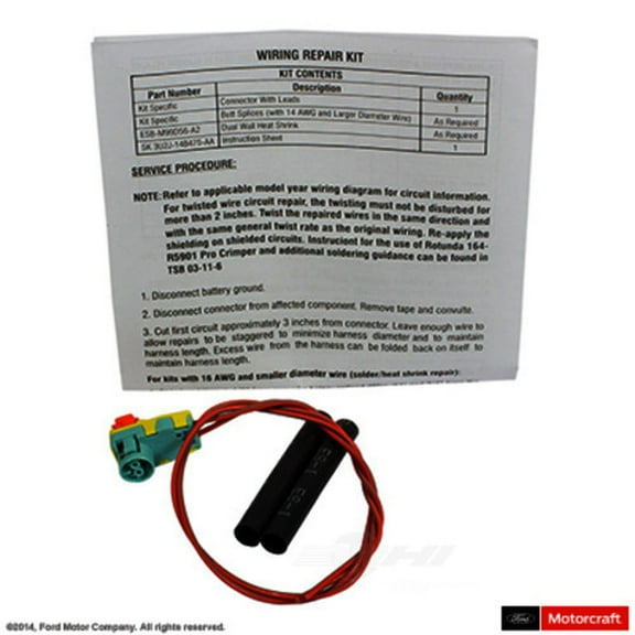 Motorcraft WPT-1226 Seat Belt Retractor Connector Fits select: 2021-2023 FORD F150, 2013-2023 FORD ESCAPE