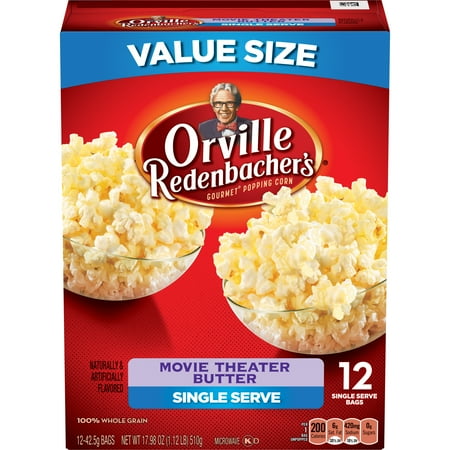 Orville Redenbacher S Movie Theater Er Popcorn Single Serve Orville Redenbacher S Movie Theater Er Popcorn Single Serve Bag 12 Count