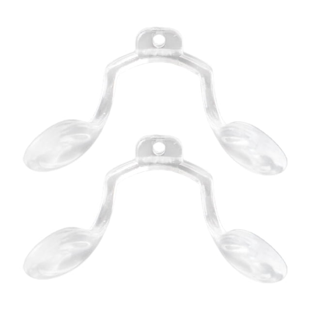 2 Almohadillas para La Nariz para Gafas en Forma de U, Almohadillas de Soporte para La Nariz para Puente, Transparentes, Herramienta de Fijación para 28mm x 22mm