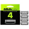 GILLETTELABS RAZOR BLADE REFILLS, COMPATIBLE WITH GILLETTELABS WITH EXFOLIATING BAR BY GILLETTE AND HEATED RAZOR, 4 REFILLS (Pack of 3)