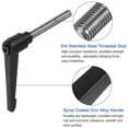 thumbnail image 5 of 4Pcs Clamping Lever Handles, M10 x 60mm 304 Stainless Steel Threaded Male Stud, Adjustable Handles, Black, 5 of 5