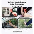 thumbnail image 4 of 4-Pack Car Safety Hammer, Window Breaker and Seat Belt Cutter with Reflective Tape for Home Rescue and Lifesaving Survival Kits, 4 of 5