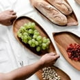 thumbnail image 3 of beisidaer Acacia Leaf Shaped Tray, Snack Tray - Suitable For Desserts And Party Trays - big, 3 of 5