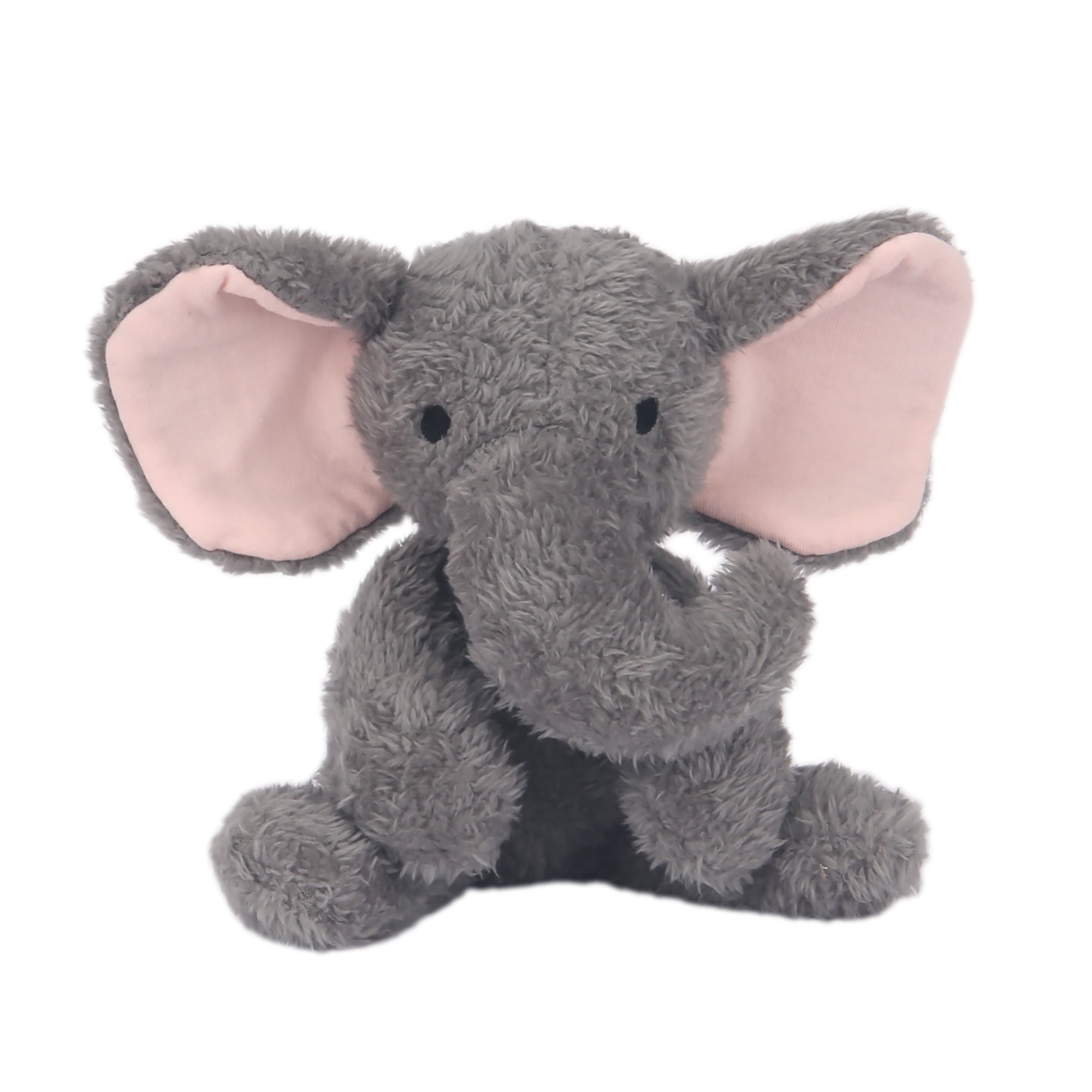 Lambs & Ivy 5 Piece Pink/Gray Plush Infant/Newborn Baby Gift Bag w/ Swaddle