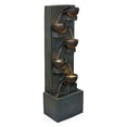 thumbnail image 5 of Alpine Corporation 6-Tier Bowl Old Fashion Gray Fountain w/ Warm White LED, 5 of 11