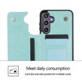 thumbnail image 4 of Dteck for Samsung Galaxy S24 FE Case with Card Holder, PU Leather Magnetic Back Flip Case for Galaxy S24 FE Wallet Case for Women,Protective Case Phone Case for Galaxy S24 FE 5G,Rosegold, 4 of 8