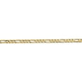 thumbnail image 3 of 14K Yellow Gold 3mm Concave Open Figaro Chain (20 X 3) Made In South Africa lfg080-20, 3 of 5