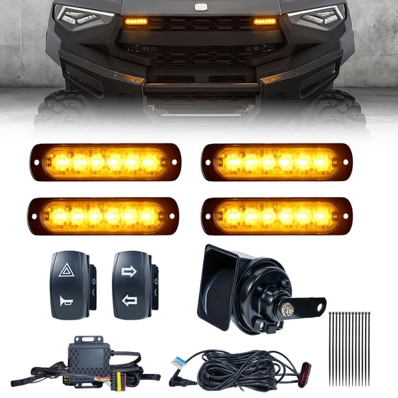 Kit de Luces Intermitentes para UTV BystralX con Bocina de 110dB Plug and Play