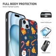 thumbnail image 4 of Funda navideña para iPhone 15, a prueba de golpes, con PC y TPU para cámara dual., 4 of 8
