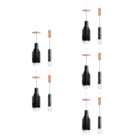 Masteelf 10 pcs Chimney Brushes Fireplace Cleaning Brush Pellet Stove Chimney Brush Wire Wood Stove Brush Long Handle Pipe Cleaning Brush