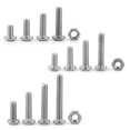 thumbnail image 3 of 440pcs M3 M4 M5 Stainless Steel SS304 Hex Socket Button Head Bolts Screws and Nuts Assortment, 3 of 5