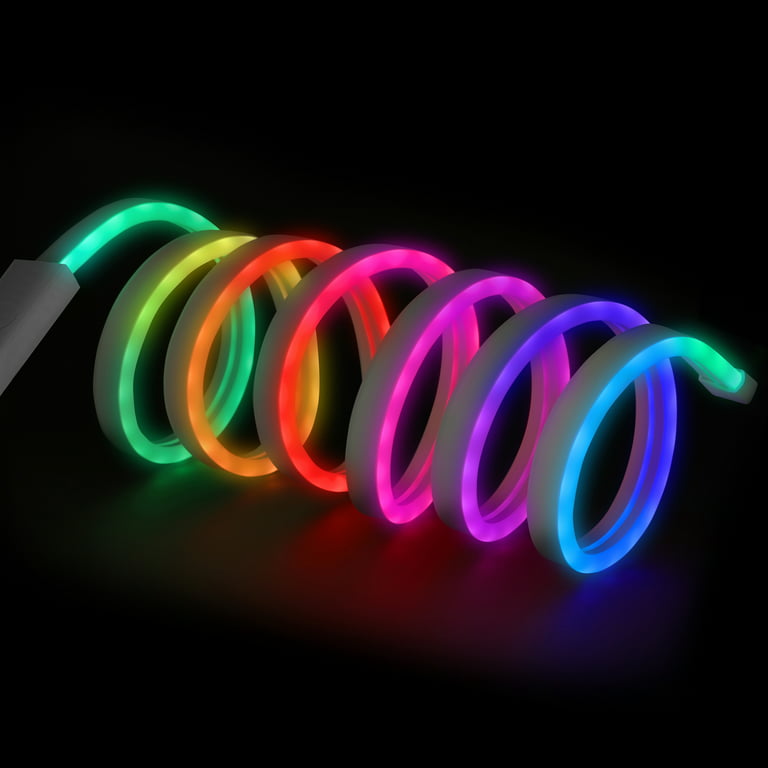 Monster 6.5ft Multicolor Car LED Light Strip, Customizable Lighting, Works  Anywhere