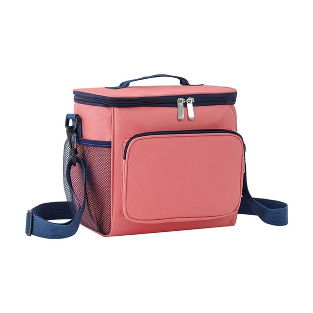 Transemion Lightweight Bag Oxford Fabric Easy To Clean And Insulated Thermal Insulation Polyester Insulated Pink 1Set