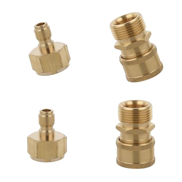 Conectores De Liberación Rápida De 4 Piezas Herramienta De Rociador De Adaptador Instalación De Tuberías Cola Conector de manguera para lavadora a presión
