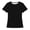 Black, variant on Girls Shirts Short Sleeve Knit Shirt Casual Round Neck Tee Top Soft Blouse for School Kids Black 5 Years-6 Years