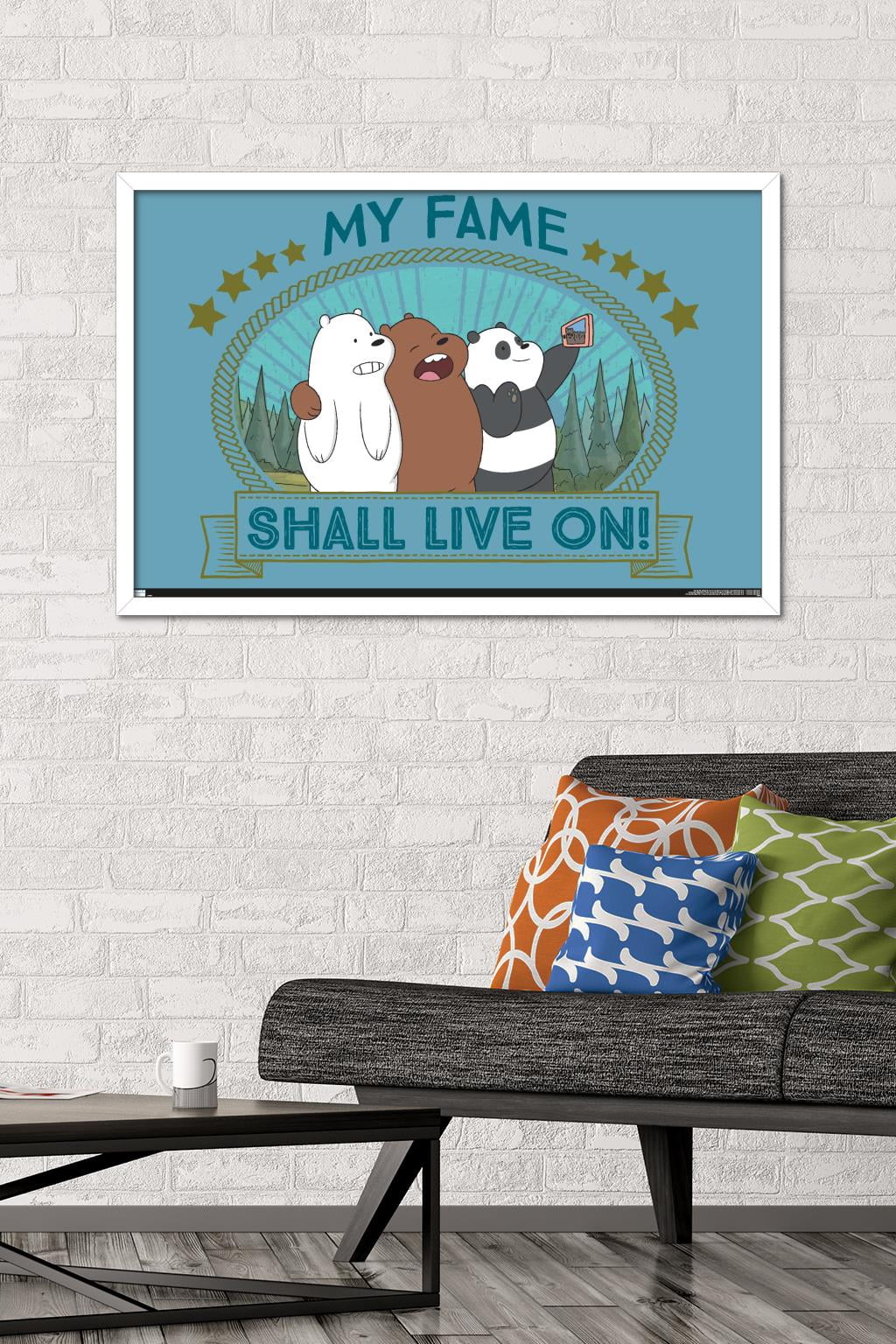 We Bare Bears - Fame Wall Poster, 22.375" x 34", Framed