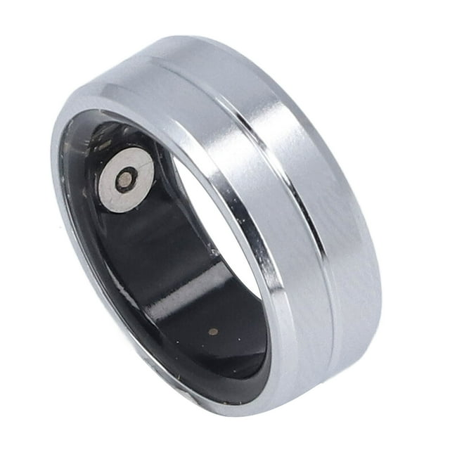 Smart Health Ring, Energy Saving Motion Monitoring IP68 Waterproof, Ceramic Fitness Tracker Rings, JYouPro App Compatibility, Health Tracker for ,